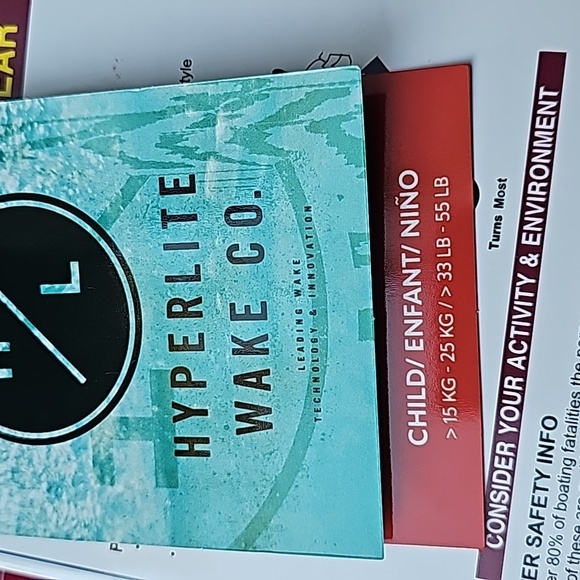Hyperlite Child Life Vest | Color: Blue/Pink/Black| Size: 33lb-55lb-PFD- NWT - Picture 7 of 11